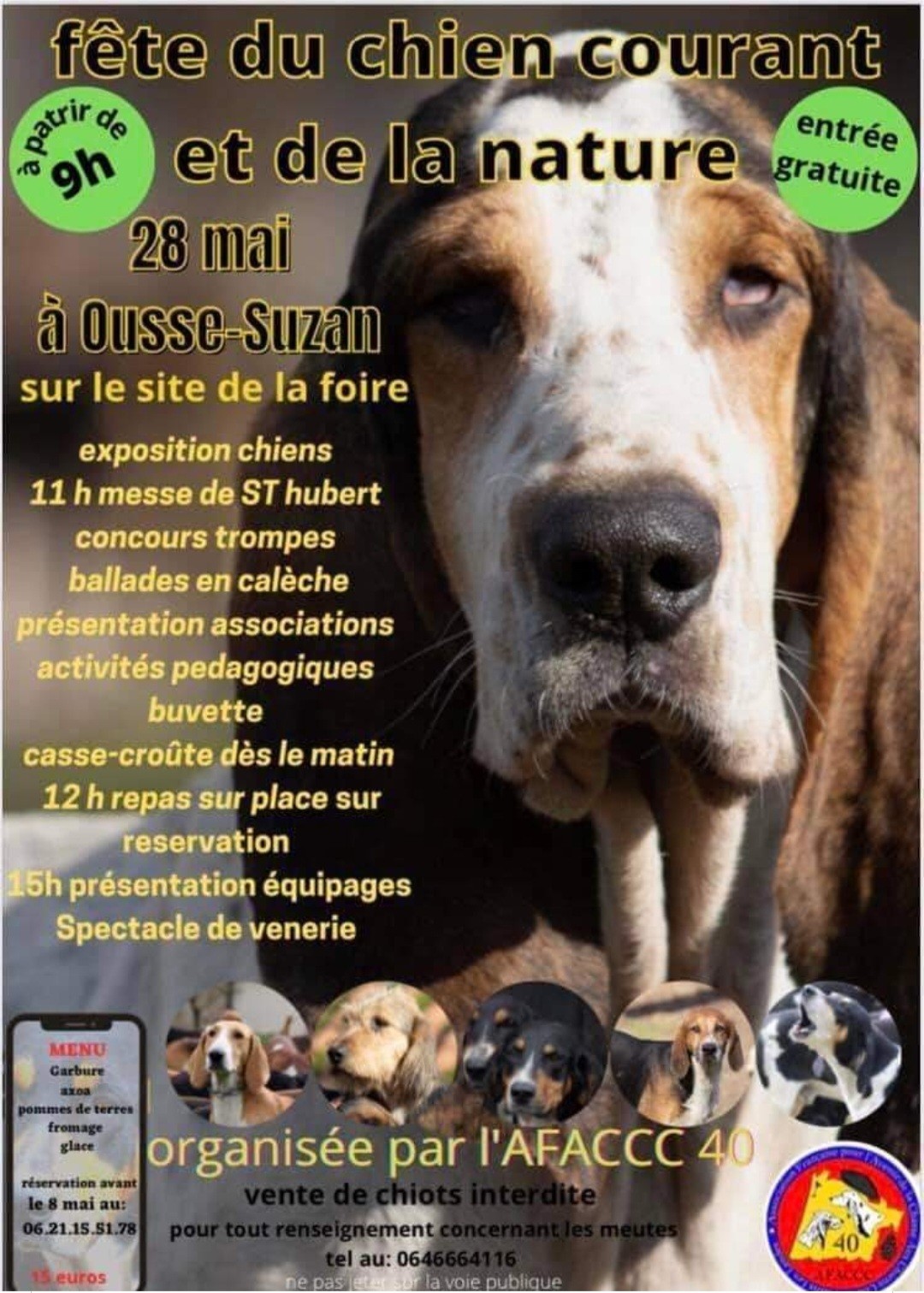 Salon du Chien courant à Ousse Suzan